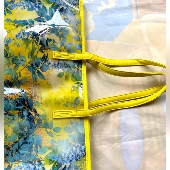 BEBE Limited Edition Spring Garden Colorful Beach Tote Bag Purse New - Picture 8 of 12